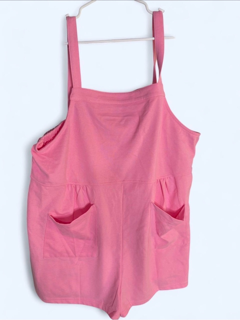 Heyson Pink Sleeveless Romper with Front Pockets